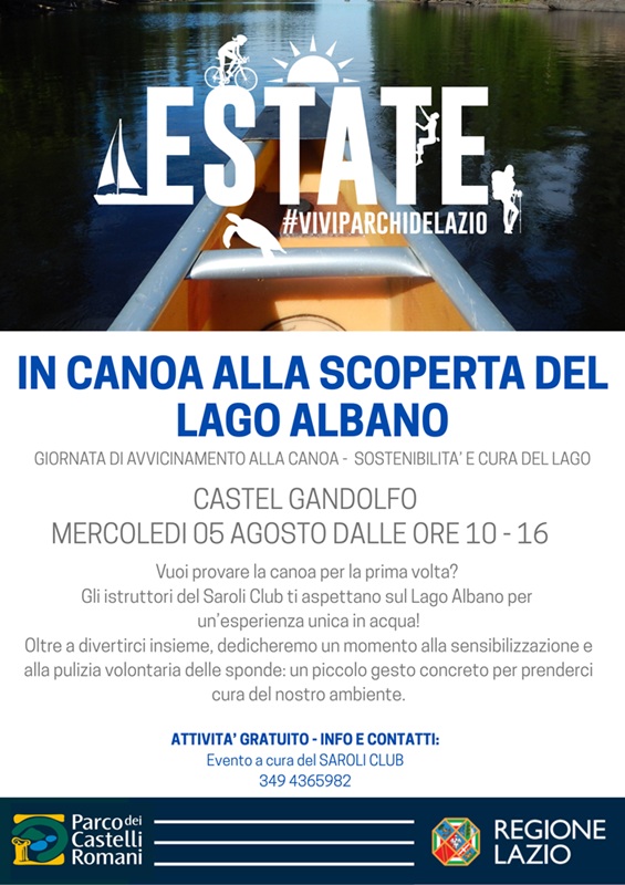 In Canoa alla scoperta del Lago Albano