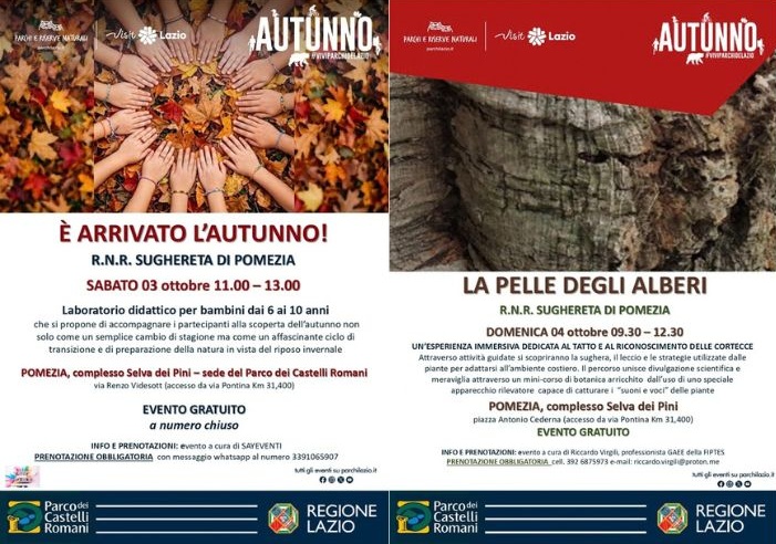 Inizia l'autunno alla Sughereta di Pomezia