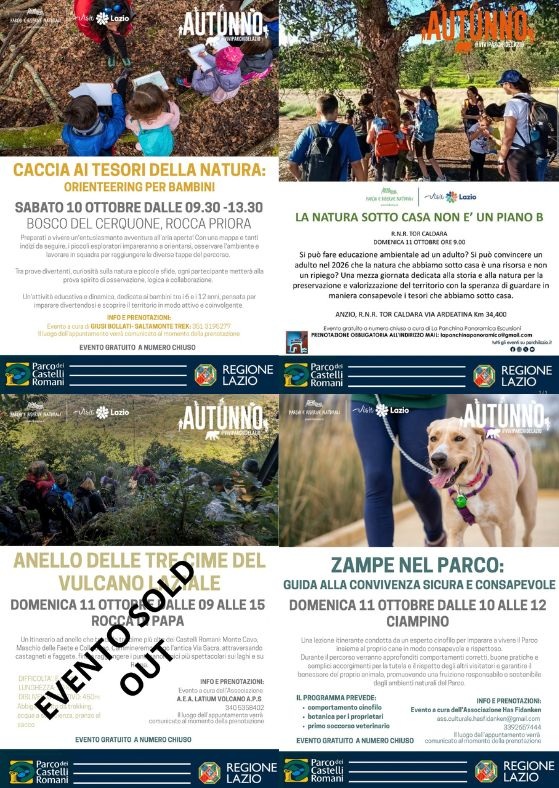 Autunno nei Parchi del Lazio