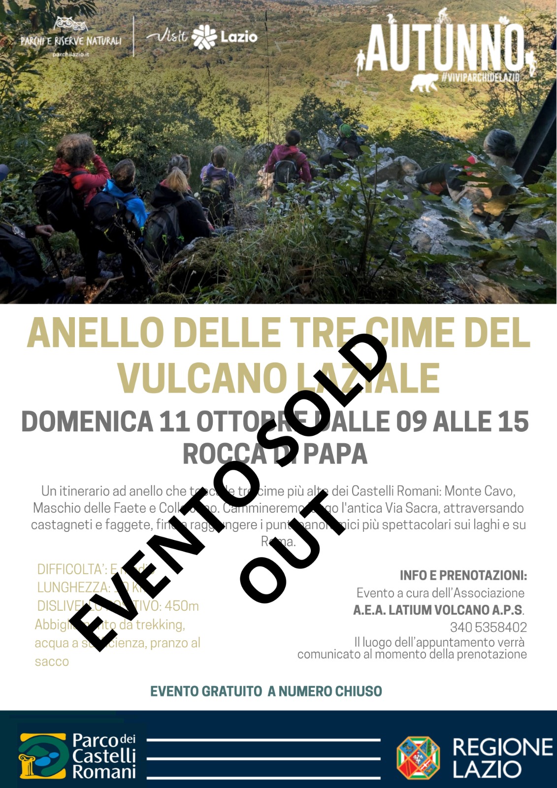 Anello delle Tre Cime del Vulcano Laziale