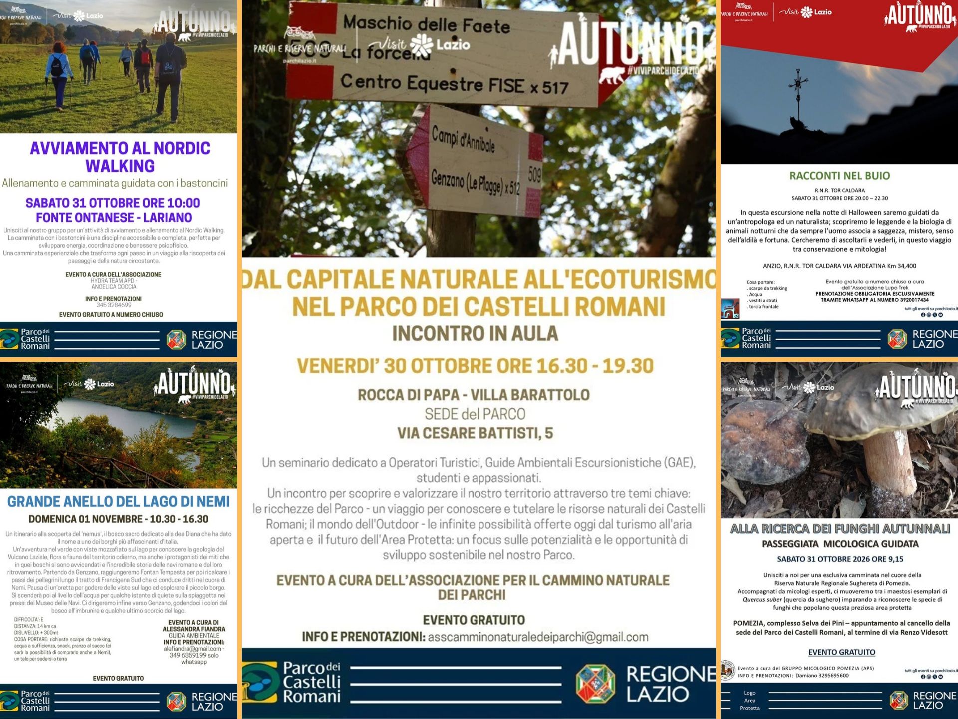 Colori e sapori dell'Autunno nei Parchi